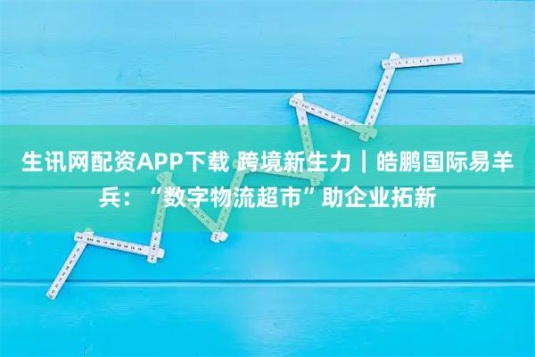 生讯网配资APP下载 跨境新生力｜皓鹏国际易羊兵：“数字物流超市”助企业拓新