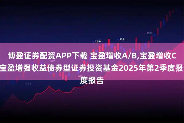 博盈证券配资APP下载 宝盈增收A/B,宝盈增收C: 宝盈增强收益债券型证券投资基金2025年第2季度报告